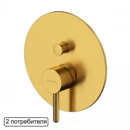 Смеситель для душа Whitecross Y brushed gold скрытого монтажа Золото брашированное, Y1235GLB