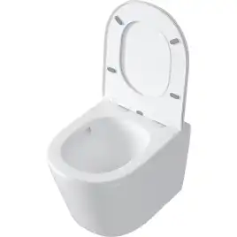 Подвесной унитаз Grossman GR-4477SQ безободковый, смыв торнадо, Белый глянцевый