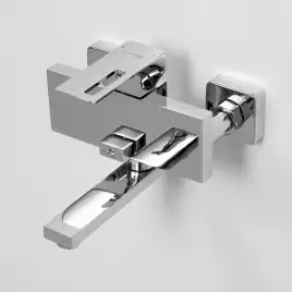 Смеситель для ванны WasserKRAFT Alme 1500 1501, однорычажный, с коротким изливом, Хром