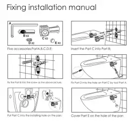 Унитаз подвесной CeramaLux 2196-1 с сиденьем микролифт Белый