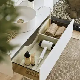 Тумба с раковиной подвесная Aqwella Geometria 80 GE01081WM+STG814X476MW, со столешницей мрамор белый, цвет белый