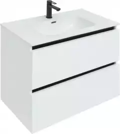 Раковина Aquanet Flat 100 254365 прямоугольная, Белая глянцевая