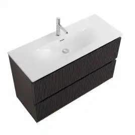 Тумба под раковину BelBagno UNO-MINI-1000-2C-SO-GSO подвесная, Темно-Серый Матовый