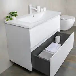 Тумба с раковиной AVS Гармония 80 белая, N821-07-800WG-01-810WG