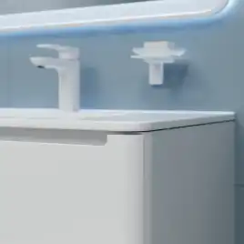 Тумба с раковиной IDDIS Edifice 80, подвесная, Белая, EDI80W0i95K