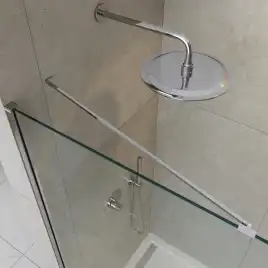 Душевая перегородка универсальная LIBERTA-L-1-TB-115-C-Cr стекло Прозрачное, профиль Хром