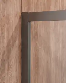 Душевой уголок CEZARES MOLVENO-A-2-90-C-GM-IV стекло Прозрачное, профиль Оружейная сталь