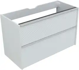 Тумба под раковину Aquanet Вита 100 белый матовый, подвесная, 330474