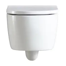 Подвесной унитаз Azario Ollin AZ-1293WH безободковый, с сиденьем микролифт, Белый глянцевый