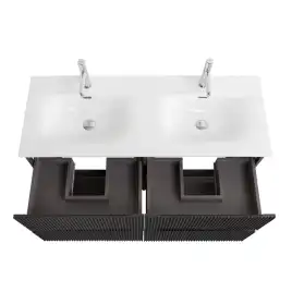 Тумба под раковину BelBagno UNO-1200-4C-SO-GSO подвесная, Темно-Серый Матовый