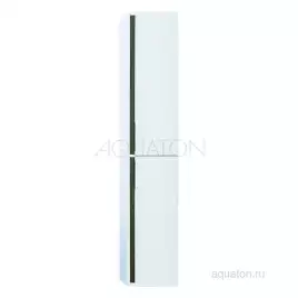 Шкаф-пенал Aquaton Рене 30 1A222003NRC80 подвесной цвет, белый / грецкий орех