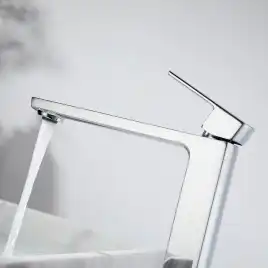 Смеситель для накладной раковины Vincea Next VBF-1N2CH однорычажный, хром