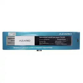 Душевой лоток Azario 50 см AZT2FT01500 с перфорированной решеткой, Хром матовый