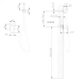 Смеситель ABBER Daheim AF8225 с гигиеническим душем, хром
