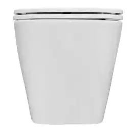 Подвесной унитаз Azario Teramo AZ-0052-UQ3 безободковый, смыв Торнадо, в комплекте с сидением микролифт, Белый глянцевый