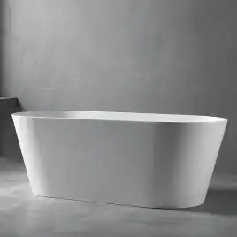 Акриловая ванна Abber 150х70 AB9222-1.5, отдельностоящая, Белая глянцевая