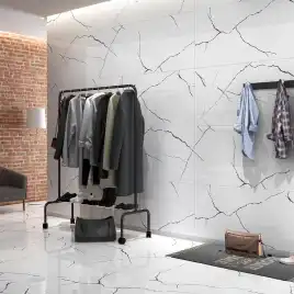 Керамогранит AVS Bettal Black 60x120 полированный, белый