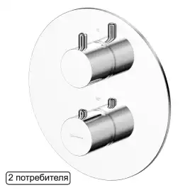 Смеситель для душа Whitecross Y chrome скрытого монтажа термостатический Хром, Y1236CR