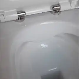 Подвесной унитаз Aquatek Поларис AQ0700-01 безободковый, Белый глянцевый, с тонкой крышкой,микролифт