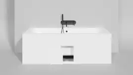 Ванна Salini ORLANDA 170х75 103223M из материала S-Stone, Белая матовая