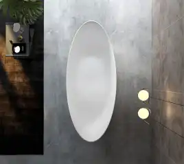 Акриловая ванна Abber 180х80 AB9333, отдельностоящая, Белая глянцевая