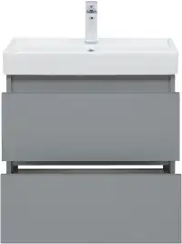 Тумба под раковину Aquanet Вега 2.0 60 мисти грин, подвесная, 337959