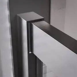 Душевой уголок Veconi Premium Trento 110х80 PTC20-GR-11080-01-C4, стекло Прозрачное профиль Брашированный графит