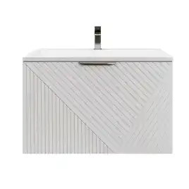 Тумба под раковину Grossman Блисс 80 подвесная, белая матовая (108046)