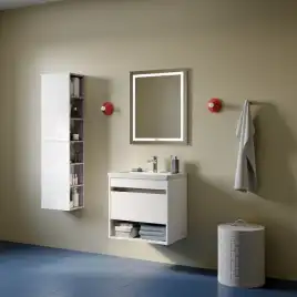 Тумба с раковиной IDDIS Zodiac X 60, подвесная, Белая, ZDX60WNi95K