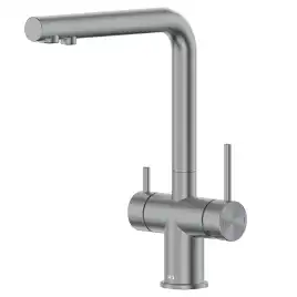 Смеситель для кухни AVS PureRiver 827-160-GM оружейная сталь, Г-образный излив, 827-160-GM