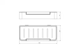 Полка для душа Aquatek AQ4966MB, Черный матовый