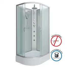 Душевая кабина Niagara Classic 110х80х210 NG-33184-14RBKTG средний поддон, с гидромассажем, 331844RBKTG