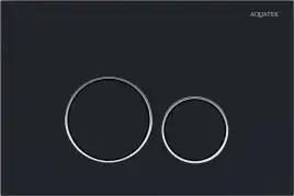 Унитаз с инсталляцией SET AQUATEK ПОЛАРИС-020 4в1 с сиденьем микролифт и Черной клавишей смыва