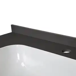 Раковина мебельная AVS Шарм 80x56 белая/черная