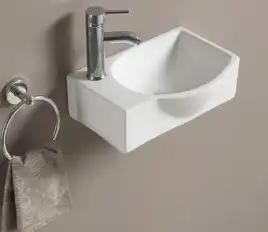 Умывальник CeramaLux 78404R 400х285х135 Подвесная цвет Белый