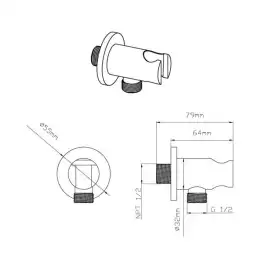 Душевая система  Vincea  VSFW-433TI2GM VSFW-433TI2GM встраиваемая, вороненная сталь