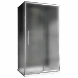 Душевой уголок ABBER Schwarzer Diamant 130х90 см, AG30130MH-S90M-S90M, профиль хром, стекло матовое