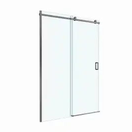 Душевая дверь BelBagno SOFT_CLOSE-2-BF-1-150-C-GM стекло прозрачное, профиль Оружейная сталь