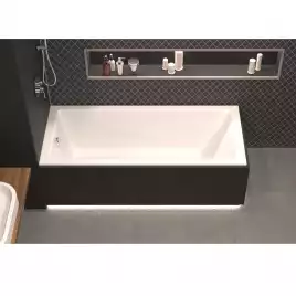 Акриловая ванна Whitecross Wave Slim 150x70 акрил с тонким бортом, встраиваемая, 0111.150070.100 Белая