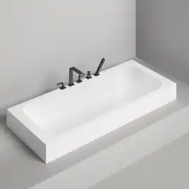 Ванна Salini ORLANDA 170х80 102026M из материала S-Stone, Белая матовая