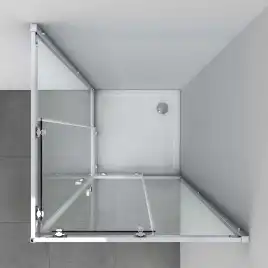 Душевой уголок Vincea Alpha 100х100 VSS-3AL100CLB, профиль черный, стекло Прозрачное