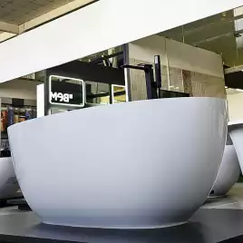Ванна из литьевого мрамора  Aqua de Marco Caprice 160х80х60 Solid Perfection 1160WCAPR_SOL, Белая матовая