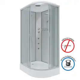 Душевая кабина Niagara Classic 120х80х215 NG-3312-14LG низкий поддон, с гидромассажем, 33121423LG