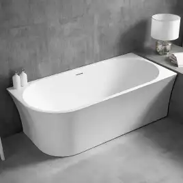 Акриловая ванна Abber 170х78 AB9257-1.7 R, отдельностоящая, Белая глянцевая