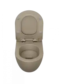 Унитаз подвесной  Creavit Free FE320-11CM00E-0000 с сиденьем микролифт Капучино матовый