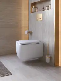 Подвесной унитаз CEZARES COMFORT CZR-380-TH-TOR/SC, со смывом TORNADO, с сиденьем микролифт