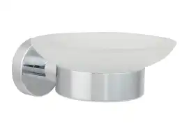 Мыльница для ванной Aquatek Вега AQ4003CR, Хром / Стекло матовое белое