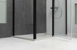 Душевой уголок Allen Brau Priority 120x100 3.31009.BBA + 3.31021.BBA черный браш