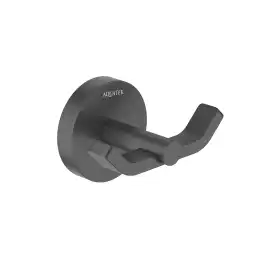 Крючок для полотенец Aquatek Бетта AQ4602MB двойной, Черный матовый