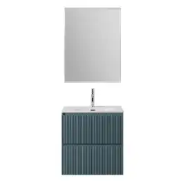 Тумба под раковину BelBagno UNO-600-2C-SO-AO подвесная, Голубой Матовый